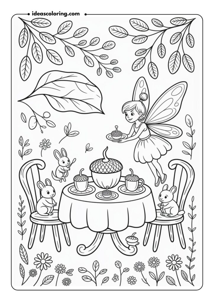 Fairy Tea Party Scene