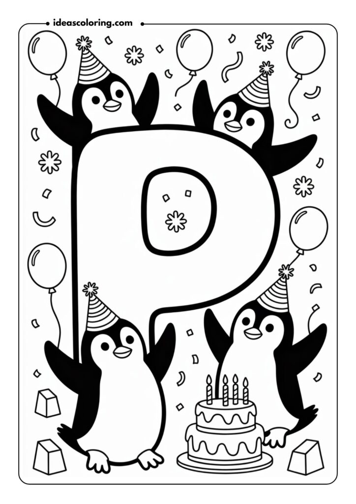 Letter P - Penguin Party