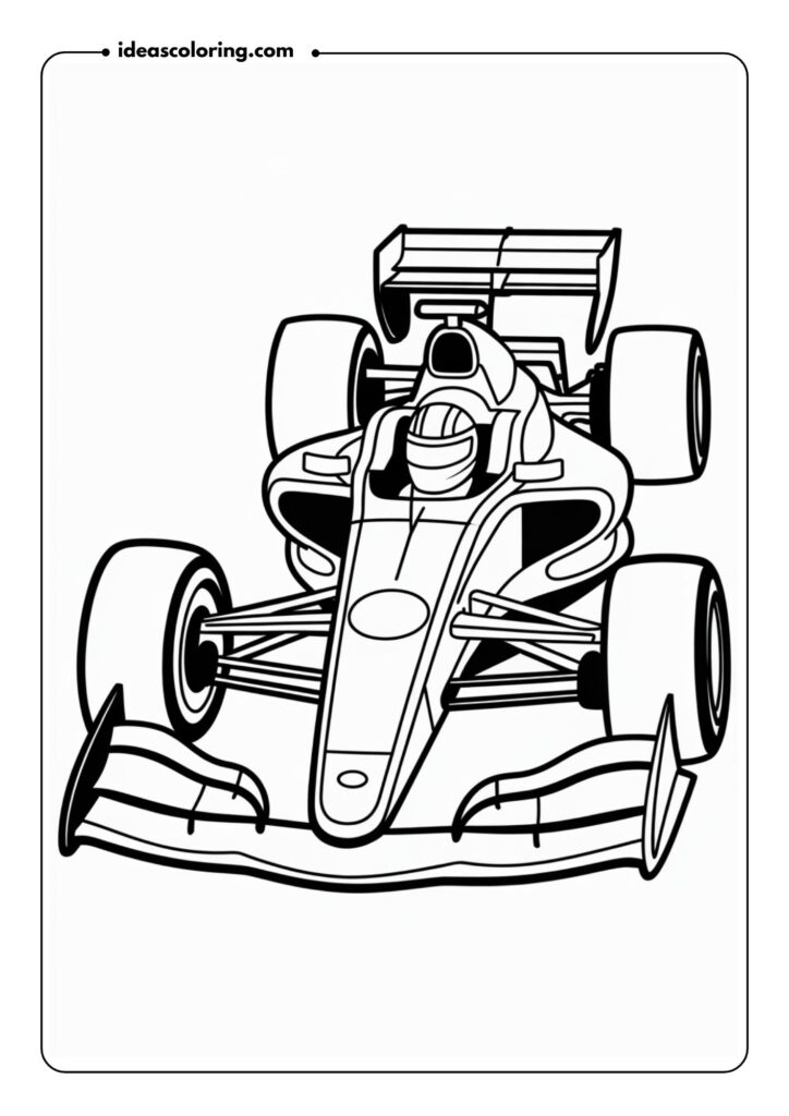 Race Car with Number
