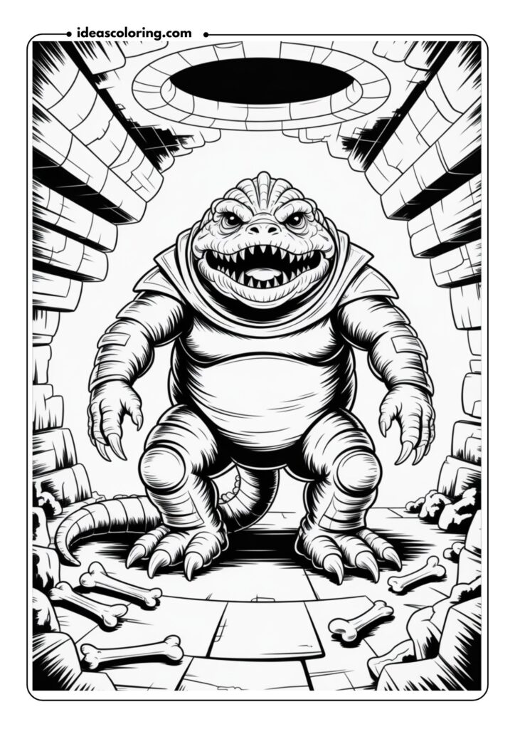Rancor in Jabba's Palace