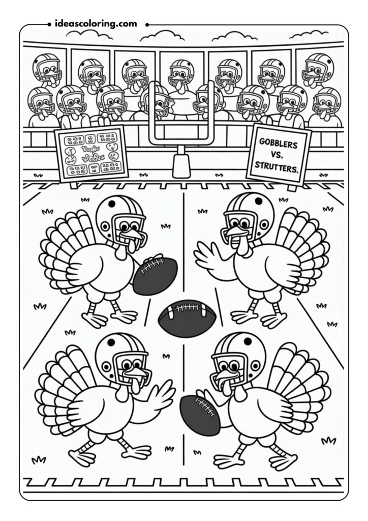 Turkey Football Game Scene