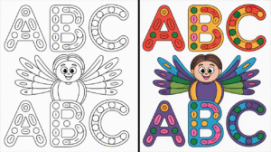 Alphabet coloring pages