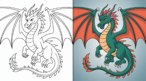 dragon coloring pages