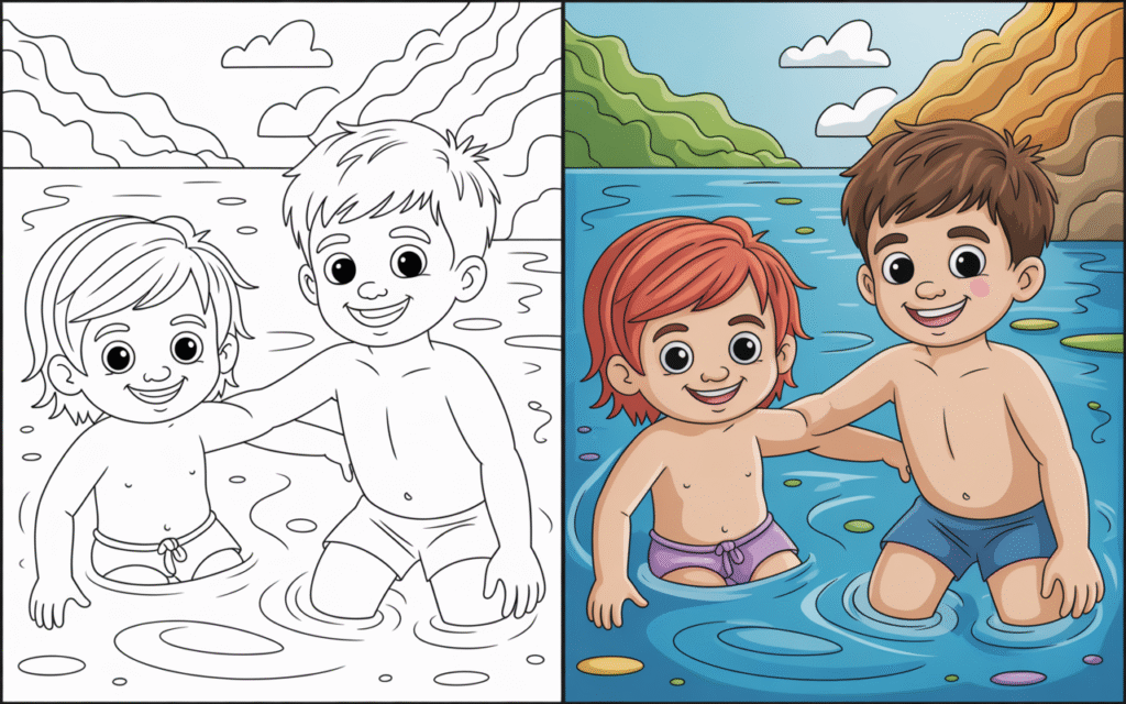 summer coloring pages
