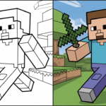 minecraft coloring pages