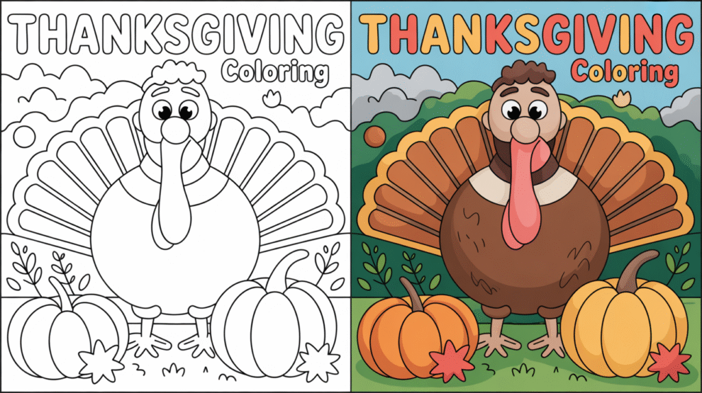 FREE thanksgiving coloring pages