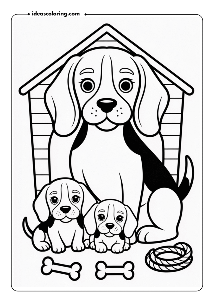 Beagle Family Portrait