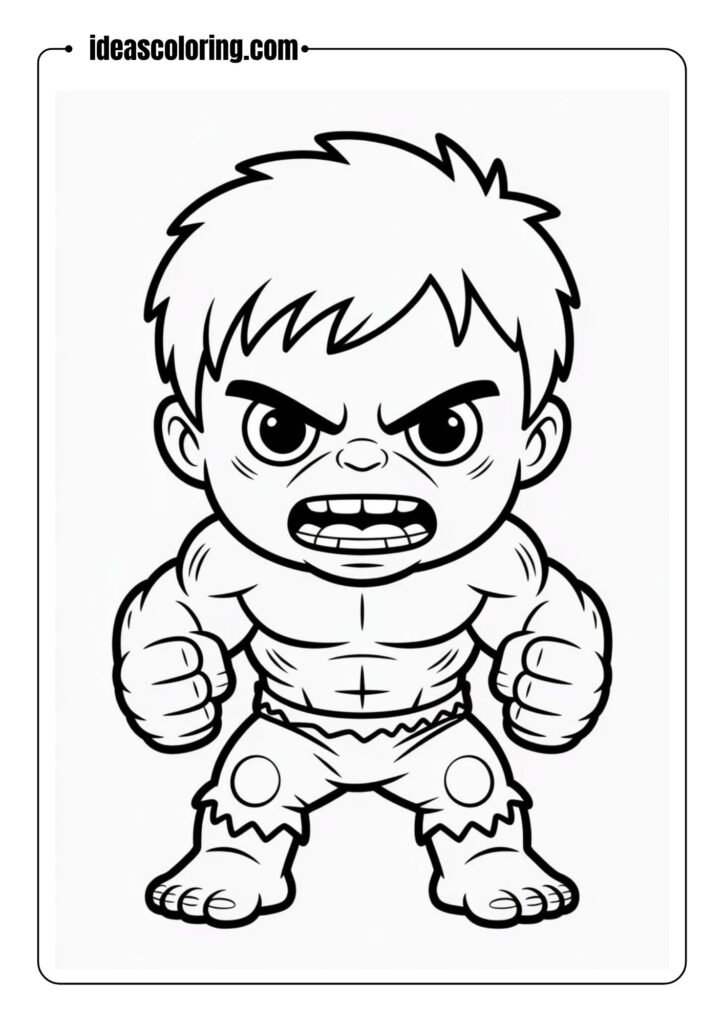 Chibi Hulk Angry Pose