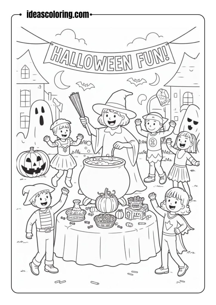 Halloween Party Fun With Apples and Pumpkins