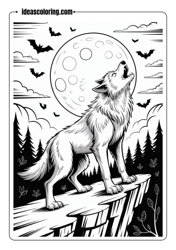 Howl of the Werewolf Under the Full Moon