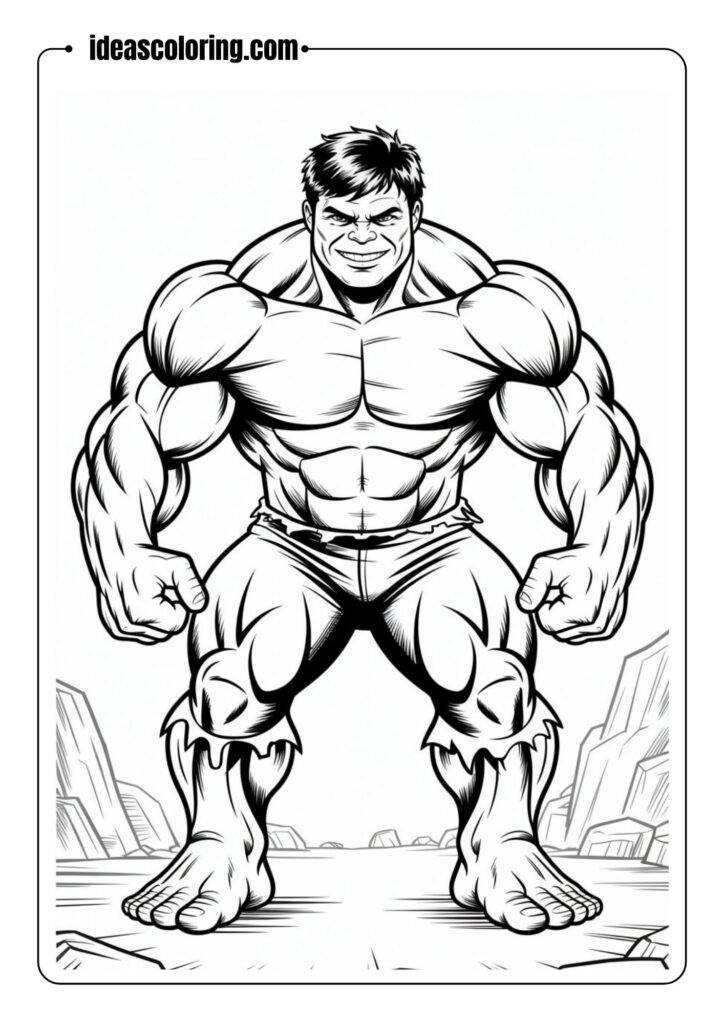 Hulk Flexing Muscles