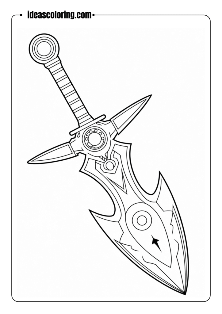 Intricate Glowing Weapon Design