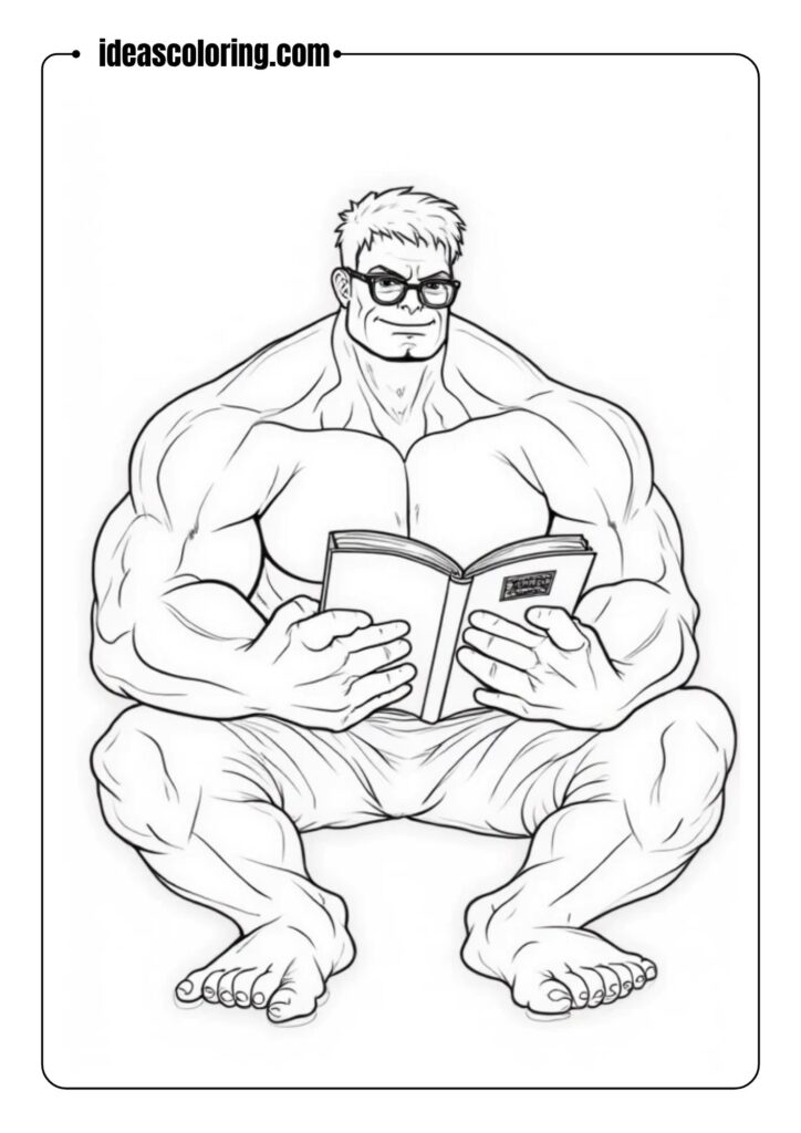 Professor Hulk Reading a Book