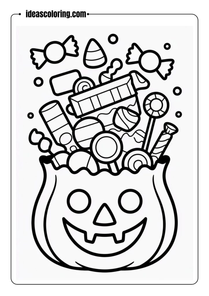 Sweet Halloween Candy Explosion