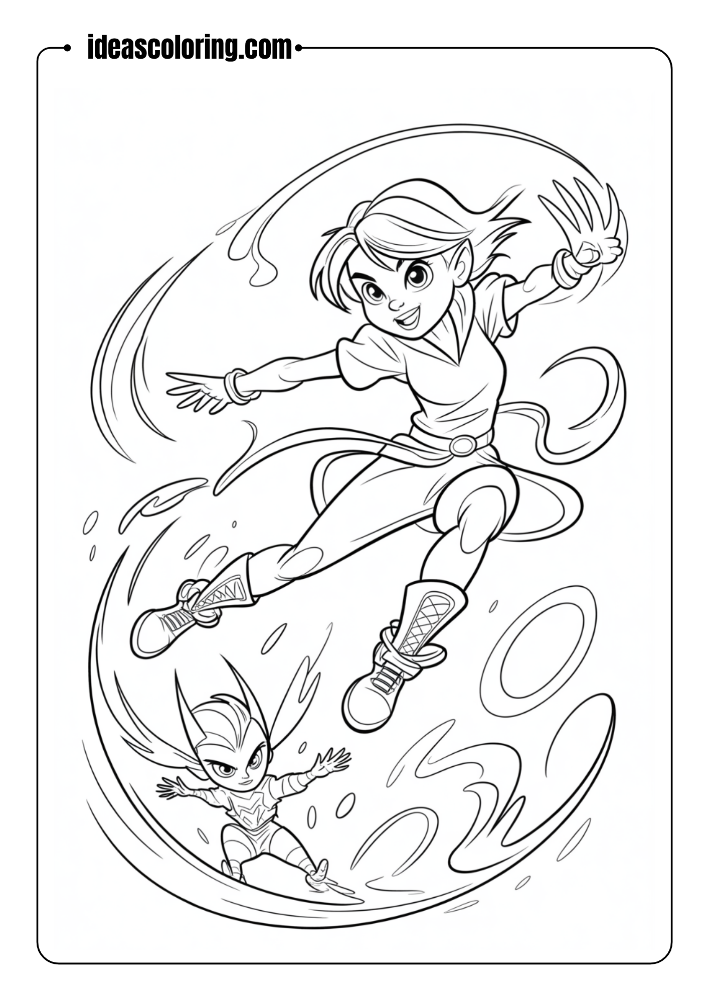 Zoey's Mid-Air Kick