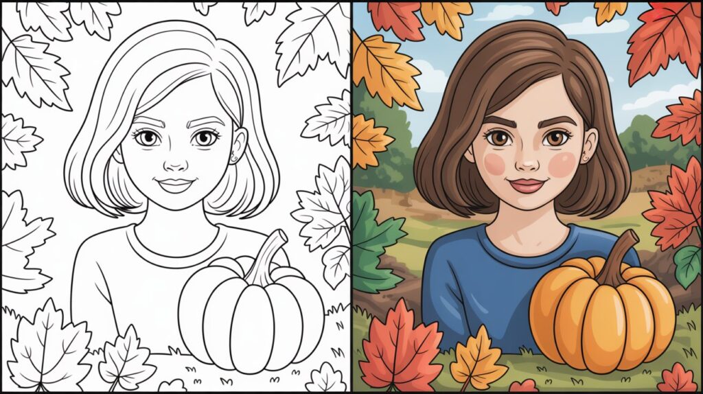 Autumn & Fall Coloring Pages