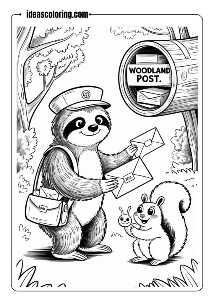 Sloth and Friends Mail Delivery