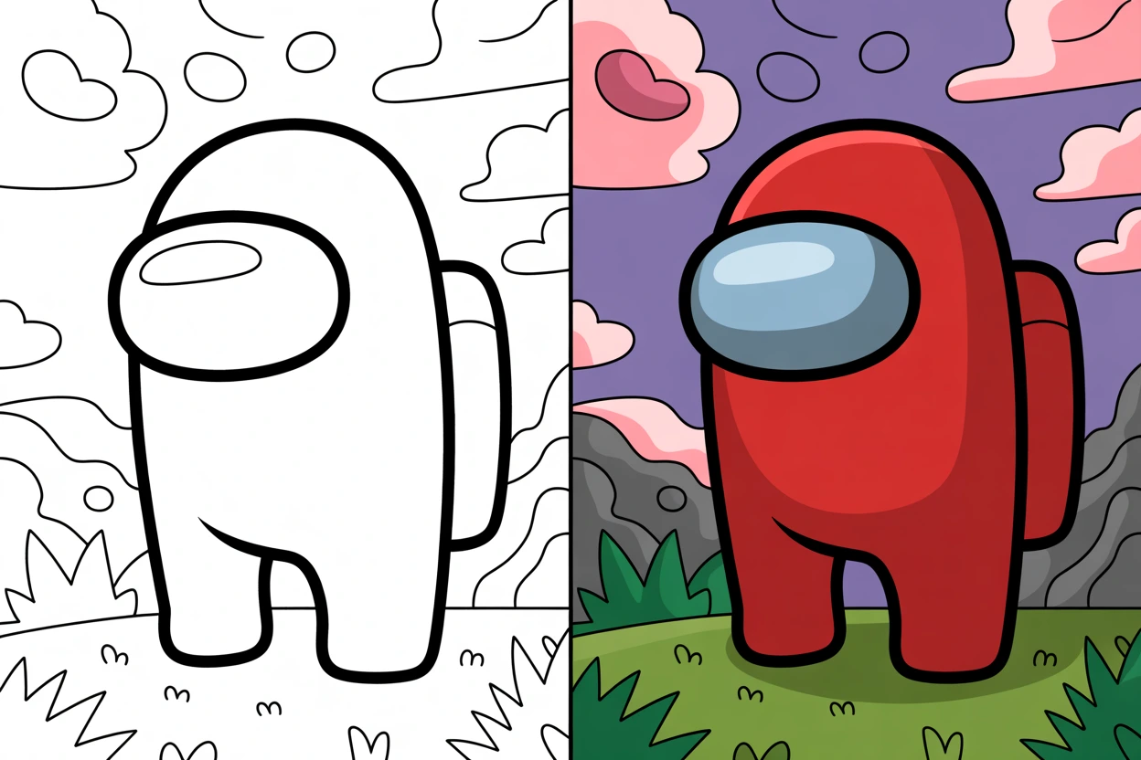 Free Among Us Coloring Pages
