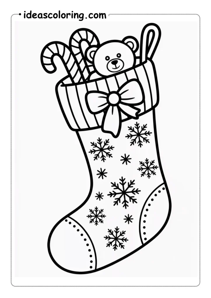 Christmas Stocking Coloring Pages