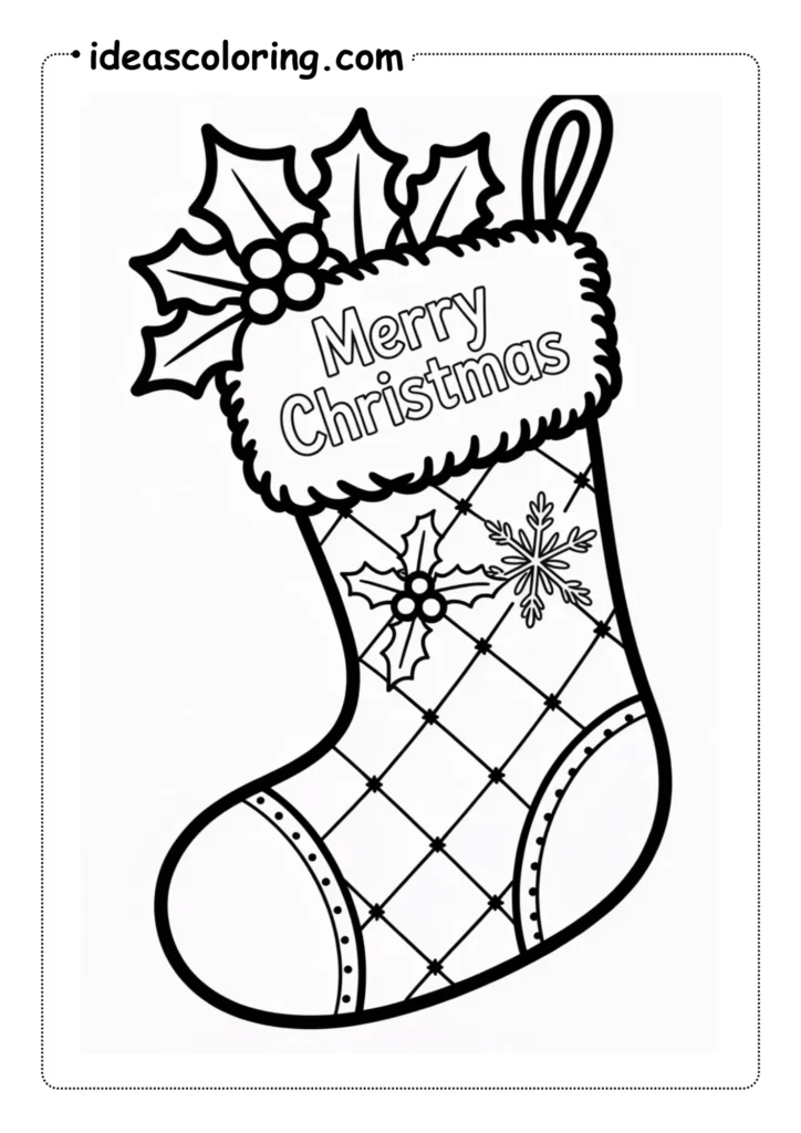 Christmas Stocking Coloring Pages