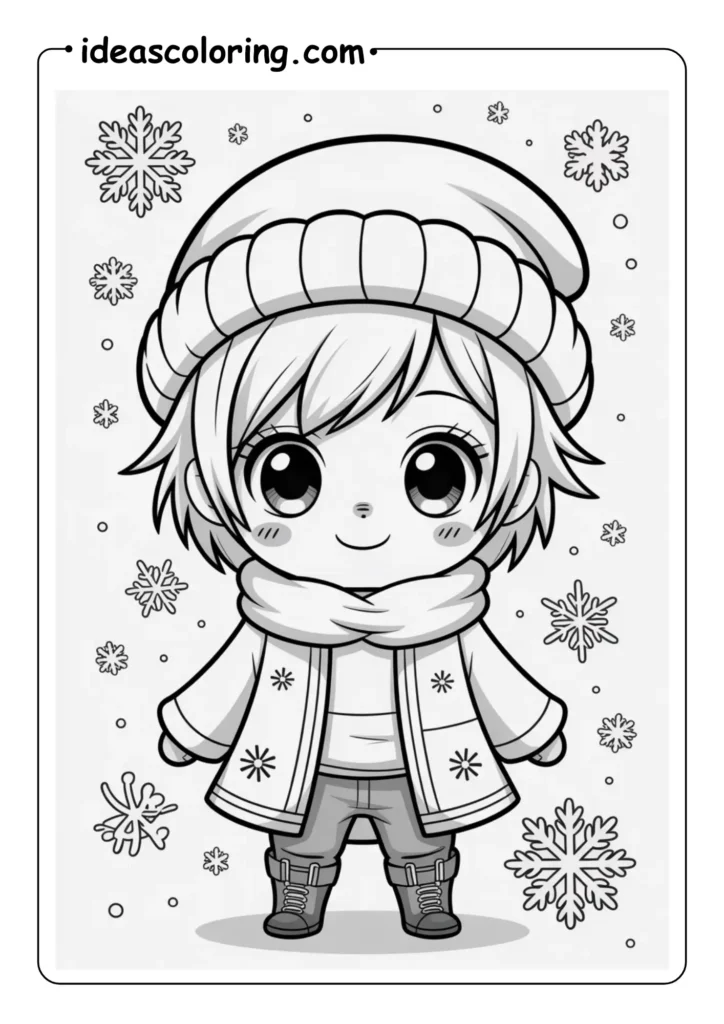 Chibi Anime snowy