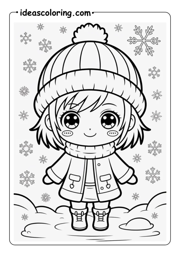 Chibi Anime winter