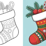 Christmas Stocking Coloring Pages