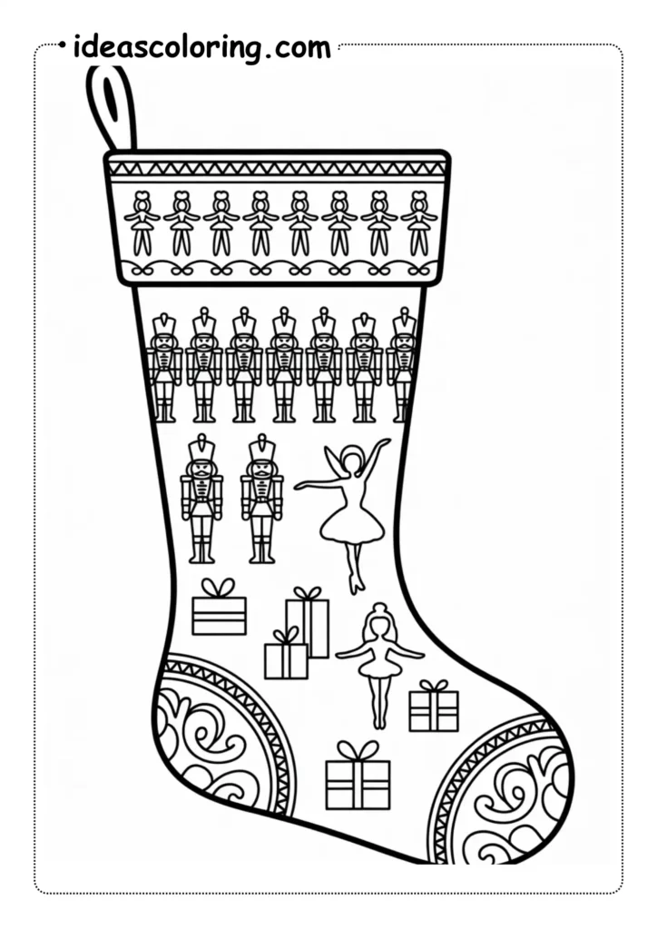 Christmas Stocking Coloring Pages