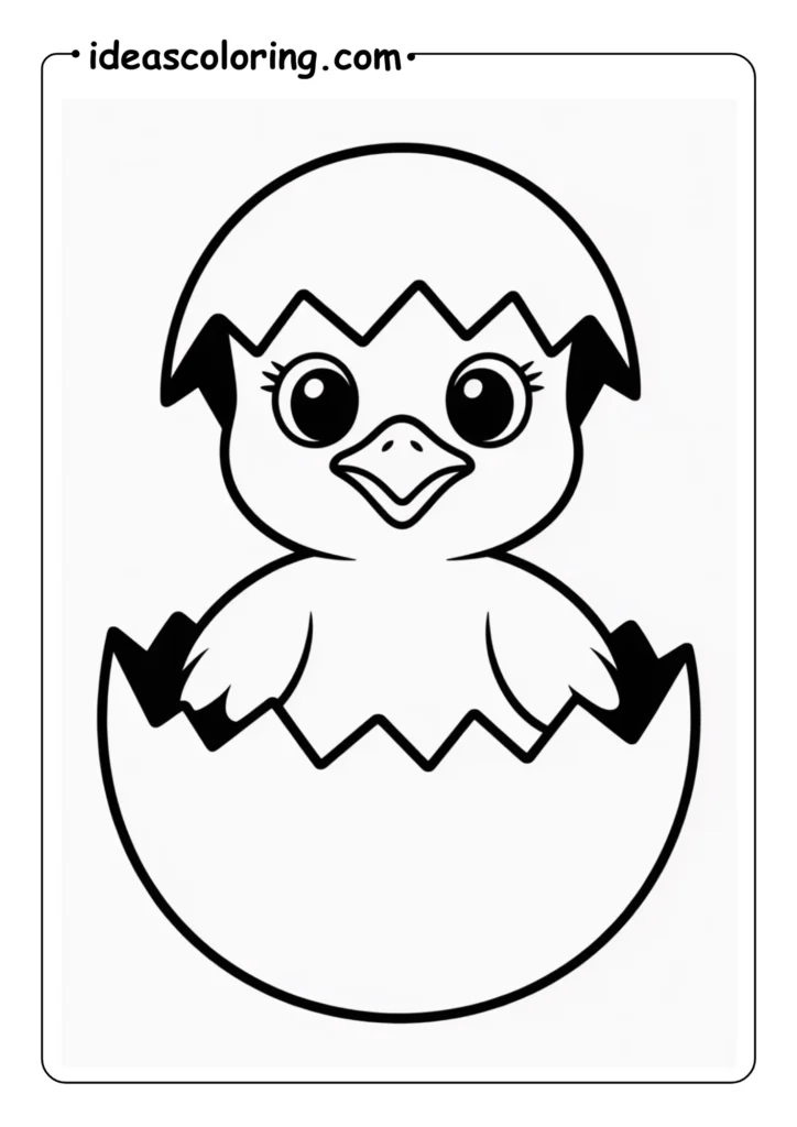 Cute Poult_ A baby turkey (chick) sitting inside a cracked eggshell