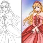 elegant anime princess