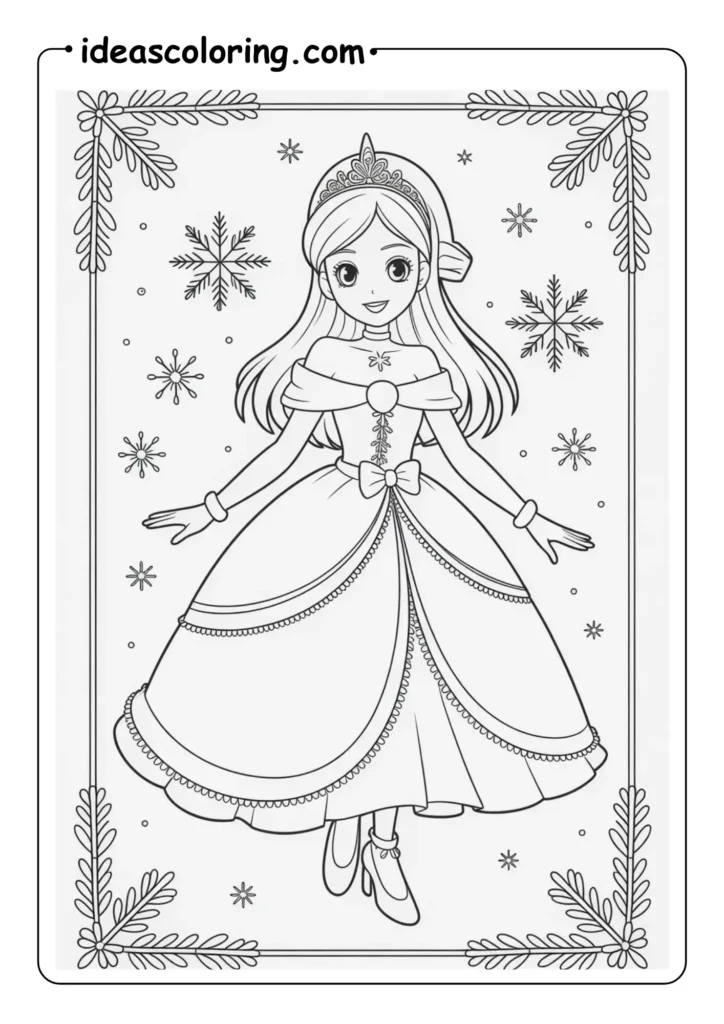 Elegant Anime Princess christmas