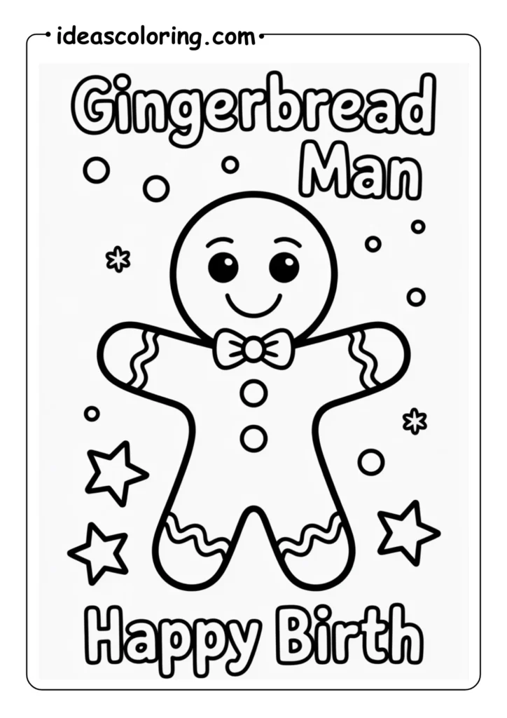 Gingerbread Man HAPPY BIRTH