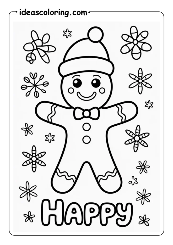 Gingerbread Man HOLYDAYS HAPPY