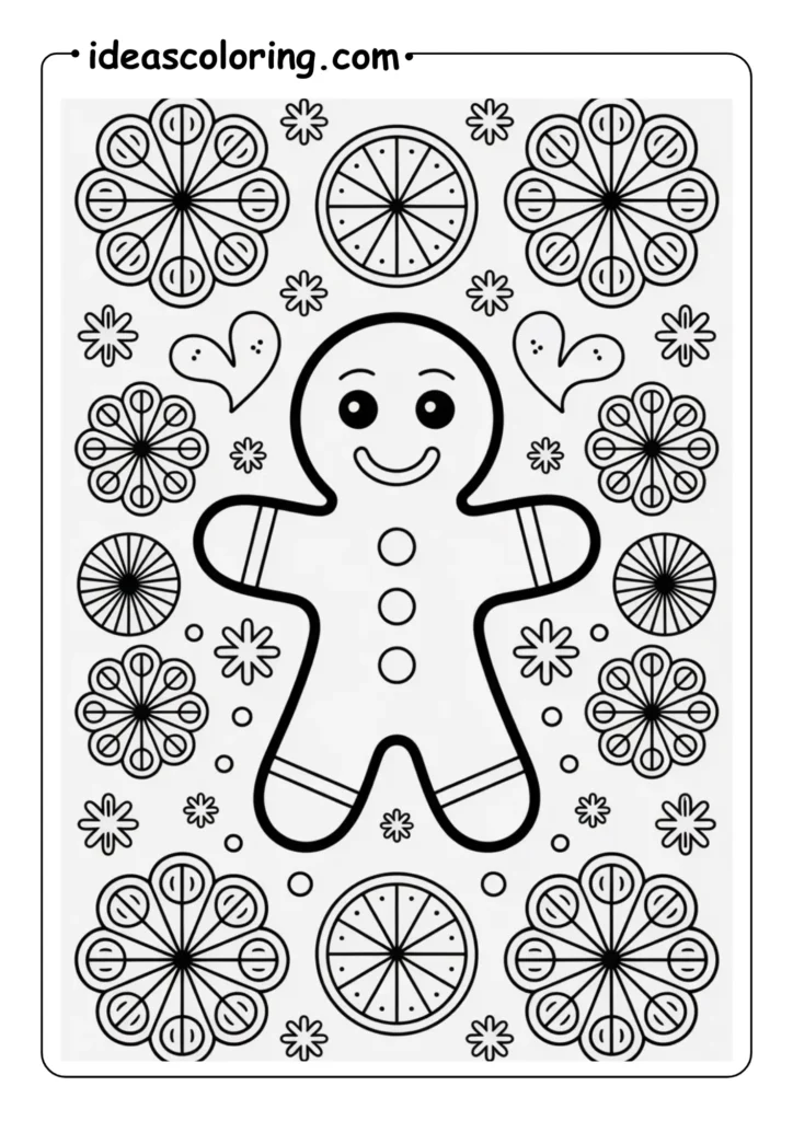 Gingerbread Man MANDALAS