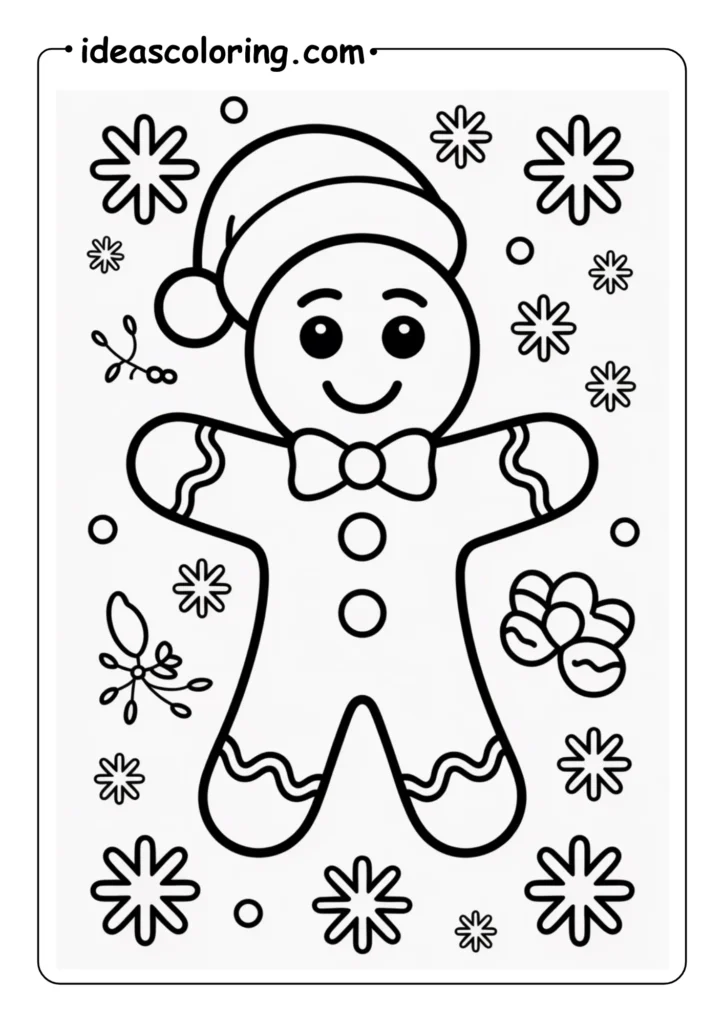 Gingerbread Man illustration christmas