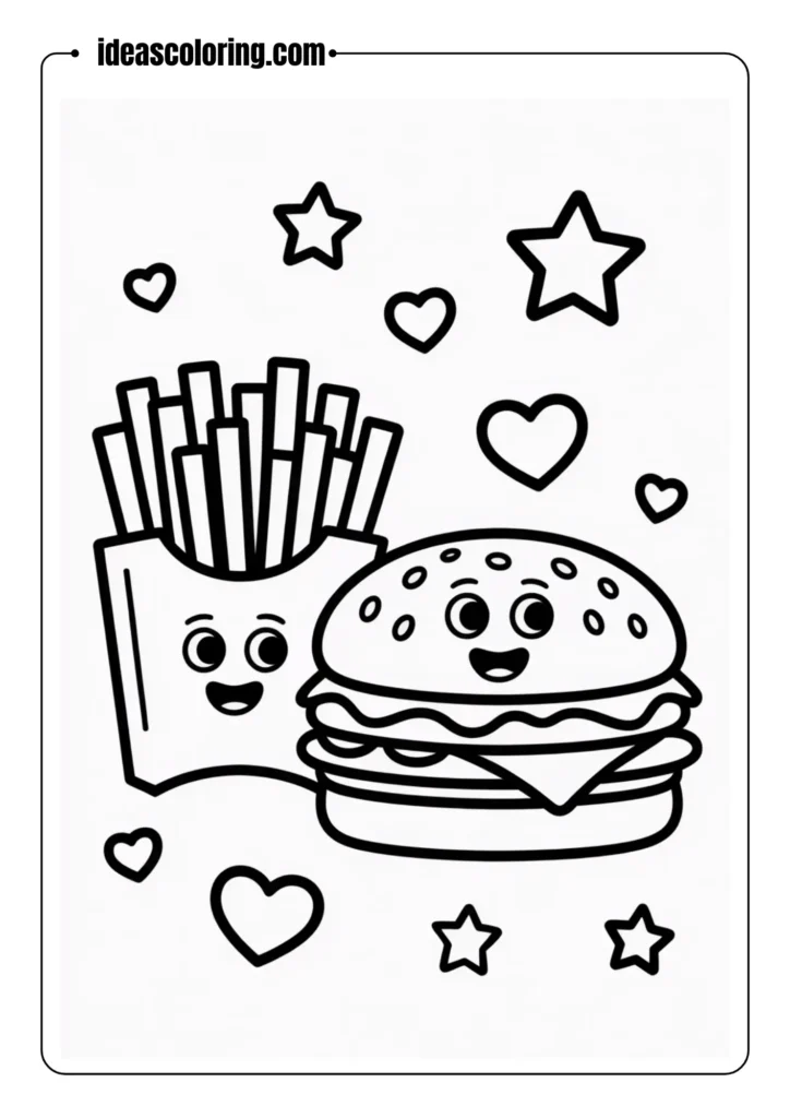 Kawaii Burger & Fries