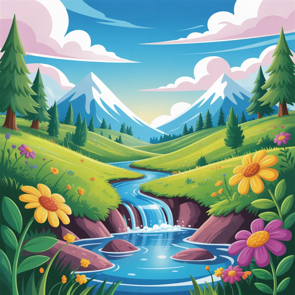 NATURE COLORING PAGES