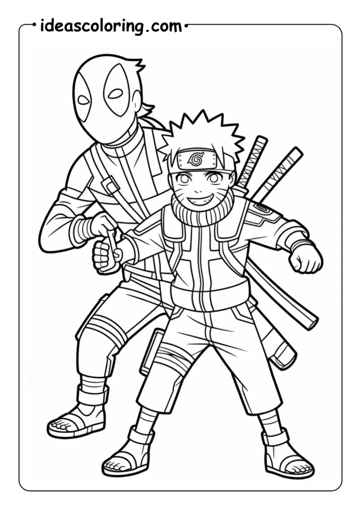 Naruto with deadpool