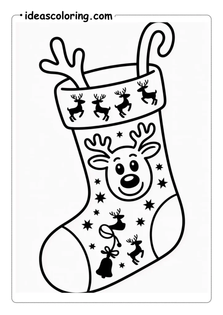Christmas Stocking Coloring Pages