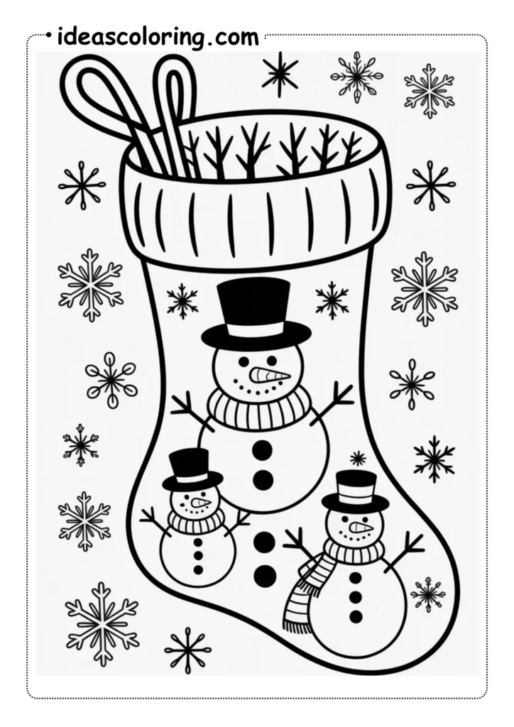 Christmas Stocking Coloring Pages