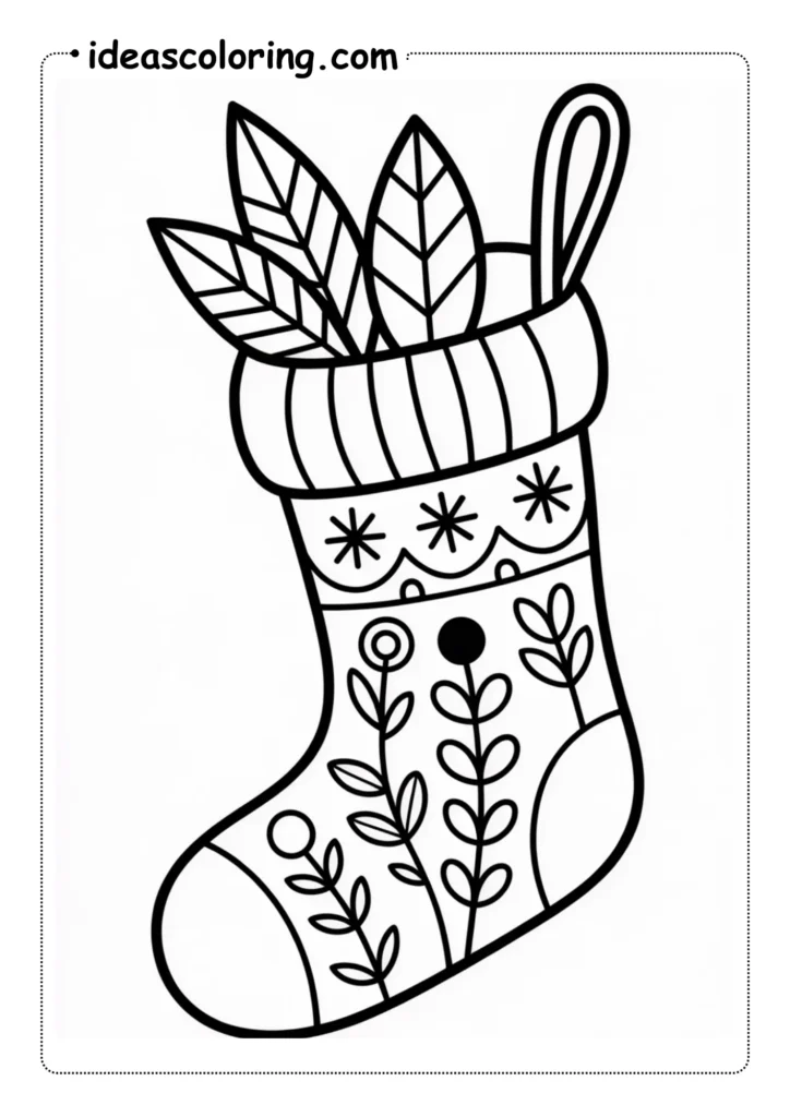 WINTER~1Christmas Stocking Coloring Pages