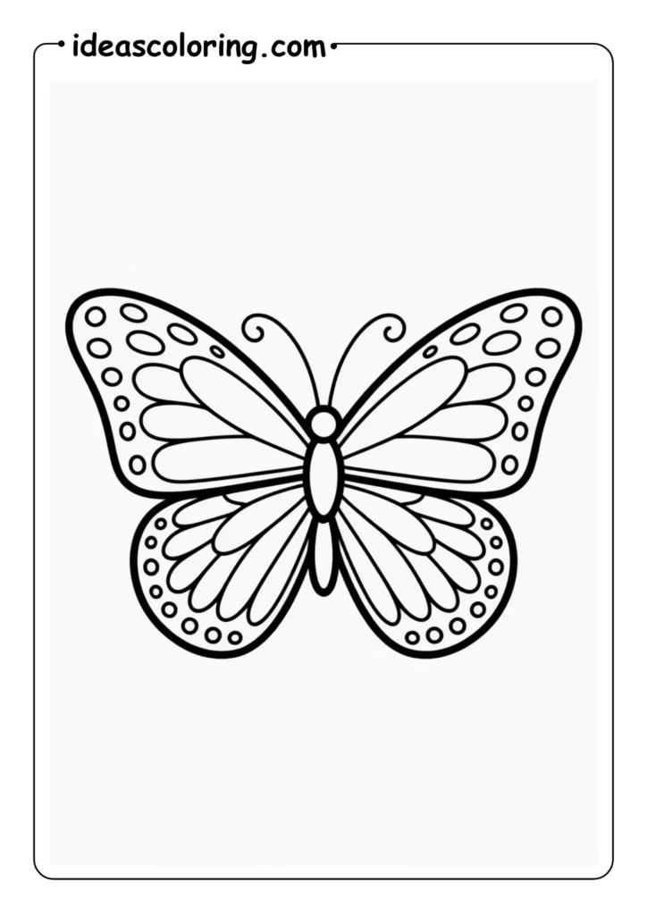 butterfly Simple & Cute (Best for Kids)