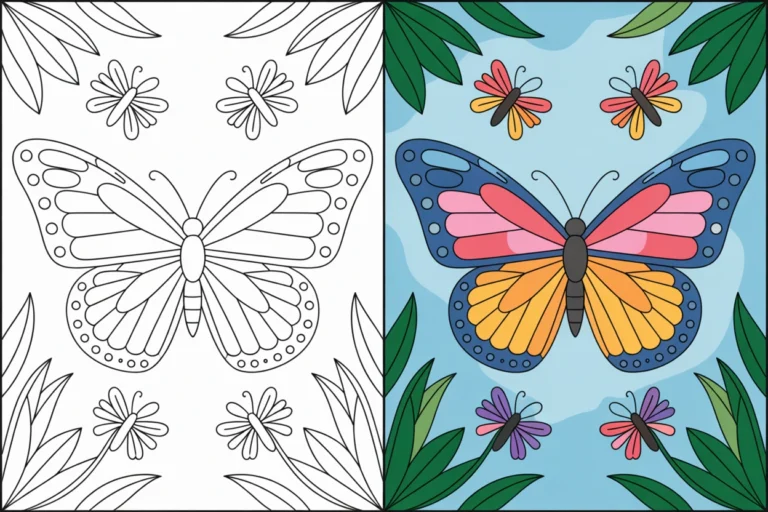 butterfly coloring pages
