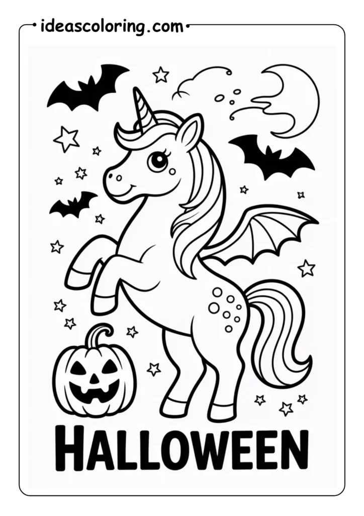 unicorn halloween vibe