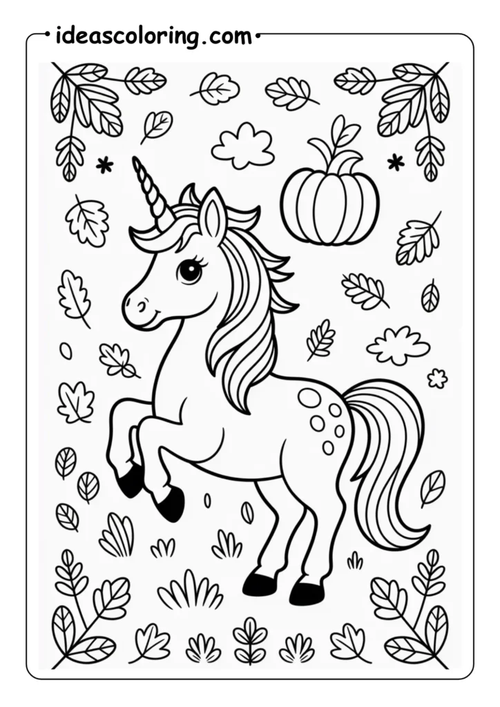 unicorn in fall